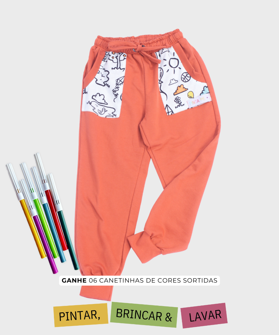 Calça Bolso DIA DE BRINCAR